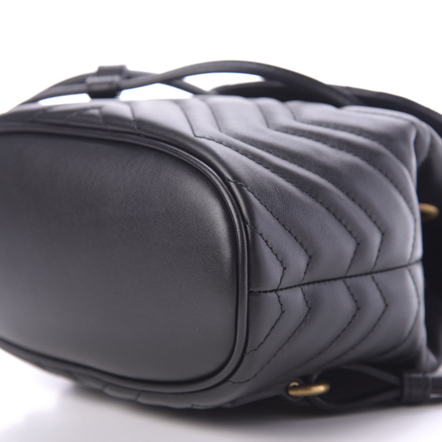 Calfskin Matelasse GG Marmont Flap Backpack Black
