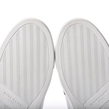Givenchy Calfskin Band Logo Womens Urban Street Sneakers 38 Argent 7 of 9