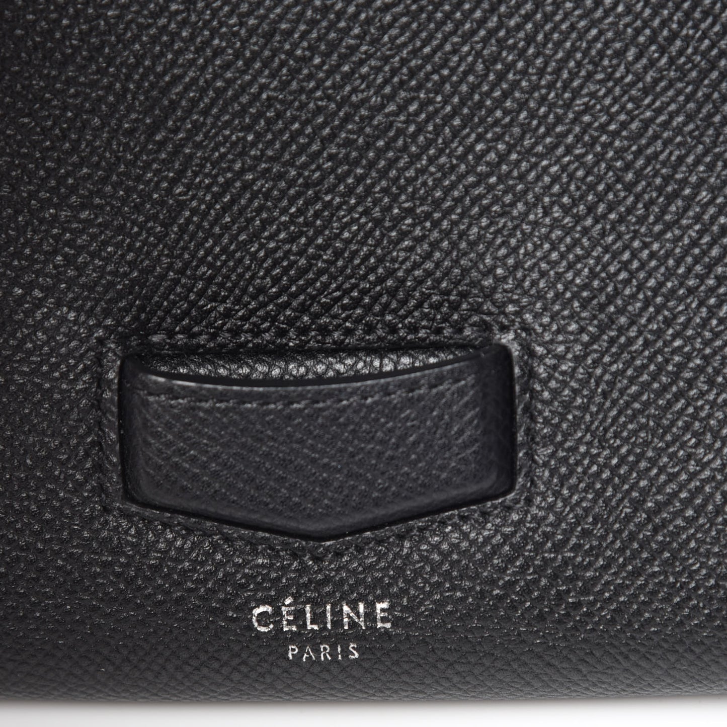 Grained Calfskin Small Trotteur Multifunction Flap Wallet Black