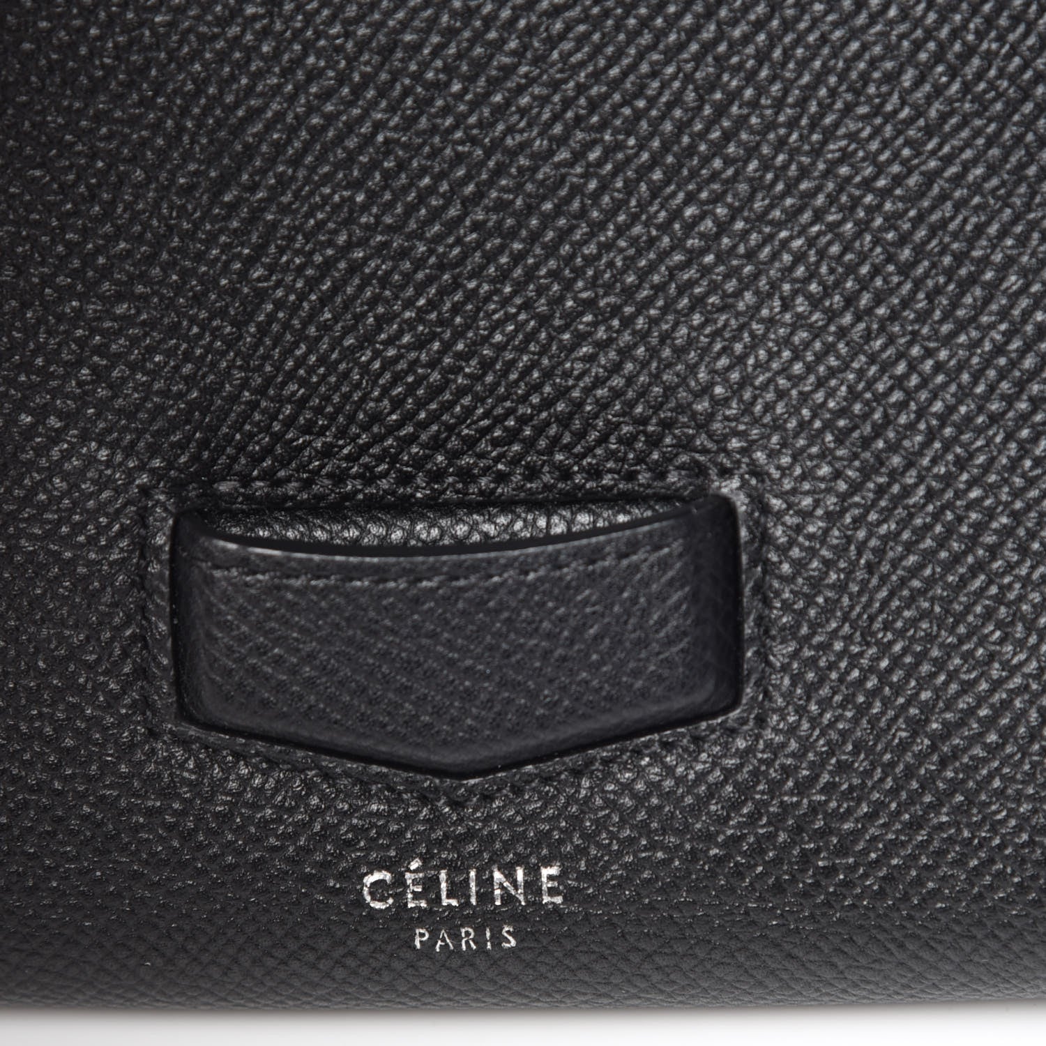 Celine Grained Calfskin Small Trotteur Multifunction Flap Wallet Black 7 of 8