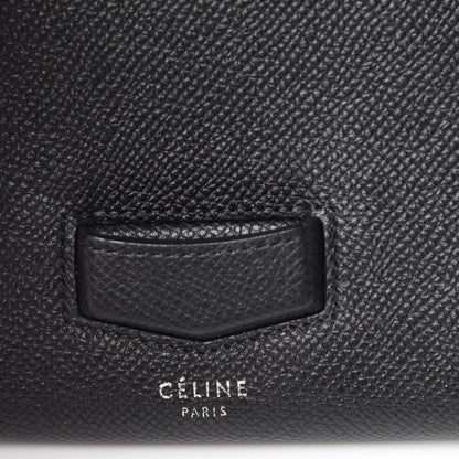 Celine Grained Calfskin Small Trotteur Multifunction Flap Wallet Black 7 of 8