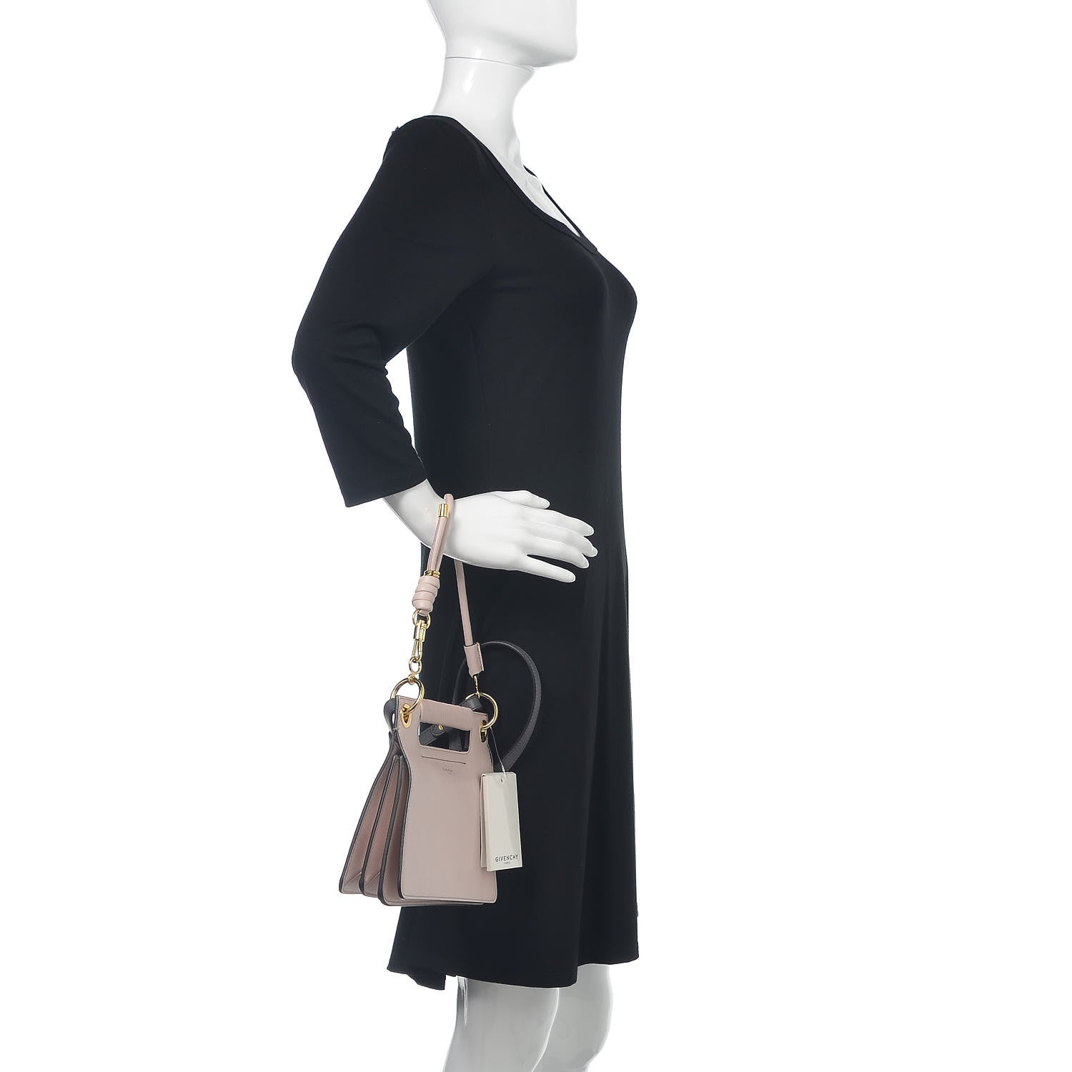 Givenchy Calfskin Small Whip Top Handle Crossbody Pale Pink 2 of 11