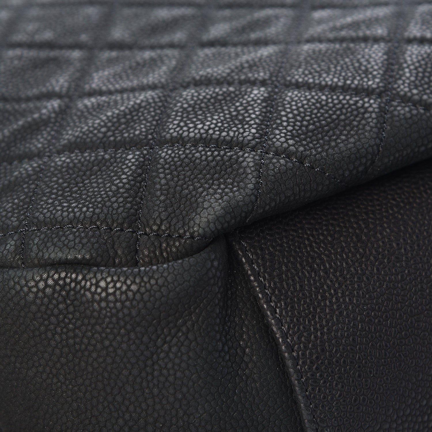 Chanel Iridescent Caviar Quilted Country Chic Hobo Black 11 of 11