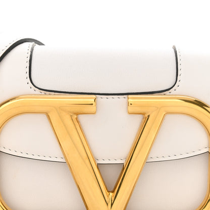 Valentino Garavani Calfskin Small Supervee Crossbody Bag Optic White 7 of 9