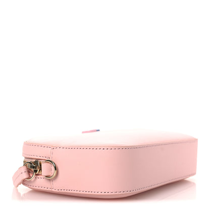 Gucci Dollar Calfskin Enamel Super Mini GG Marmont Chain Shoulder Bag Light Pink Blue 5 of 18