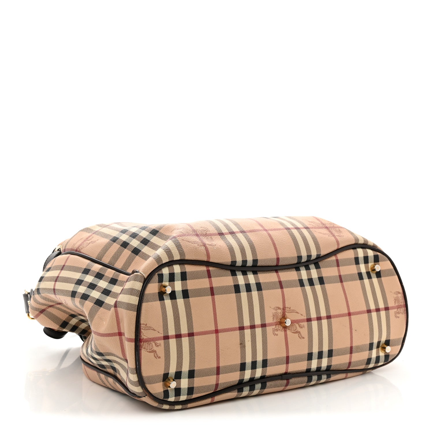 Burberry Haymarket Check Medium Walden Belted Hobo  Chocolate 4 of 12
