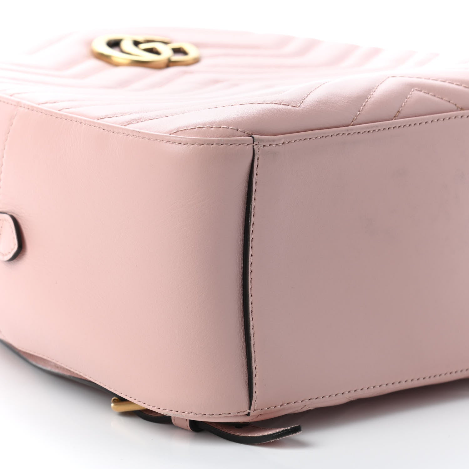 Gucci Calfskin Matelasse GG Marmont Dome Backpack Perfect Pink 9 of 11