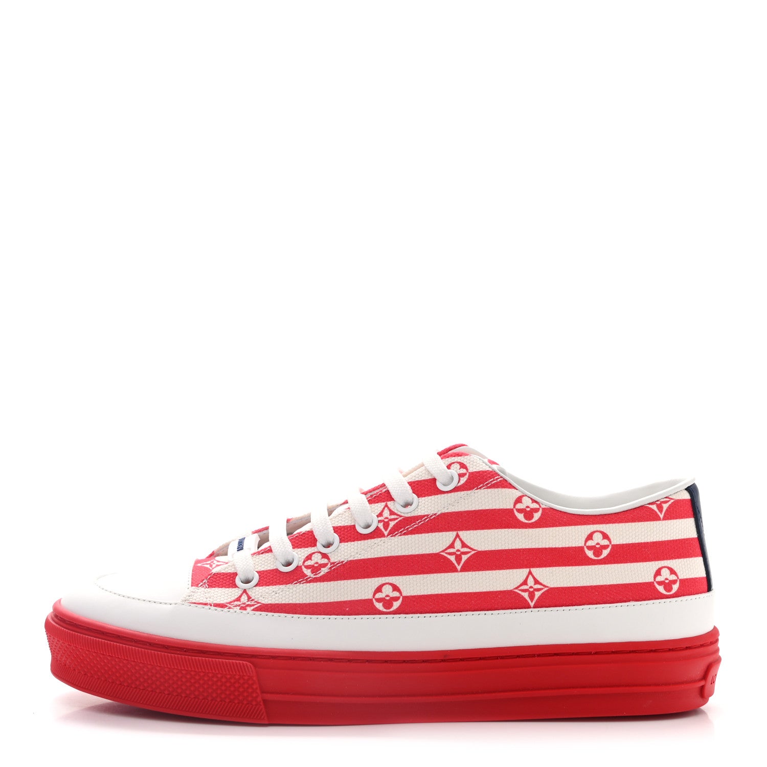 Louis Vuitton Canvas Escale Stellar Sneakers 38 Red 1 of 9