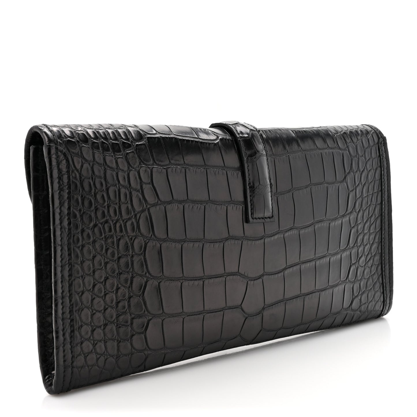 Matte Alligator Jige Elan 29 Clutch Black