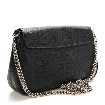 Gucci Pebbled Calfskin Medium Soho Flap Crossbody Black 3 of 9
