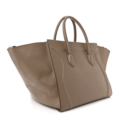 Celine Grained Calfskin Medium Phantom Luggage Taupe 3 of 22