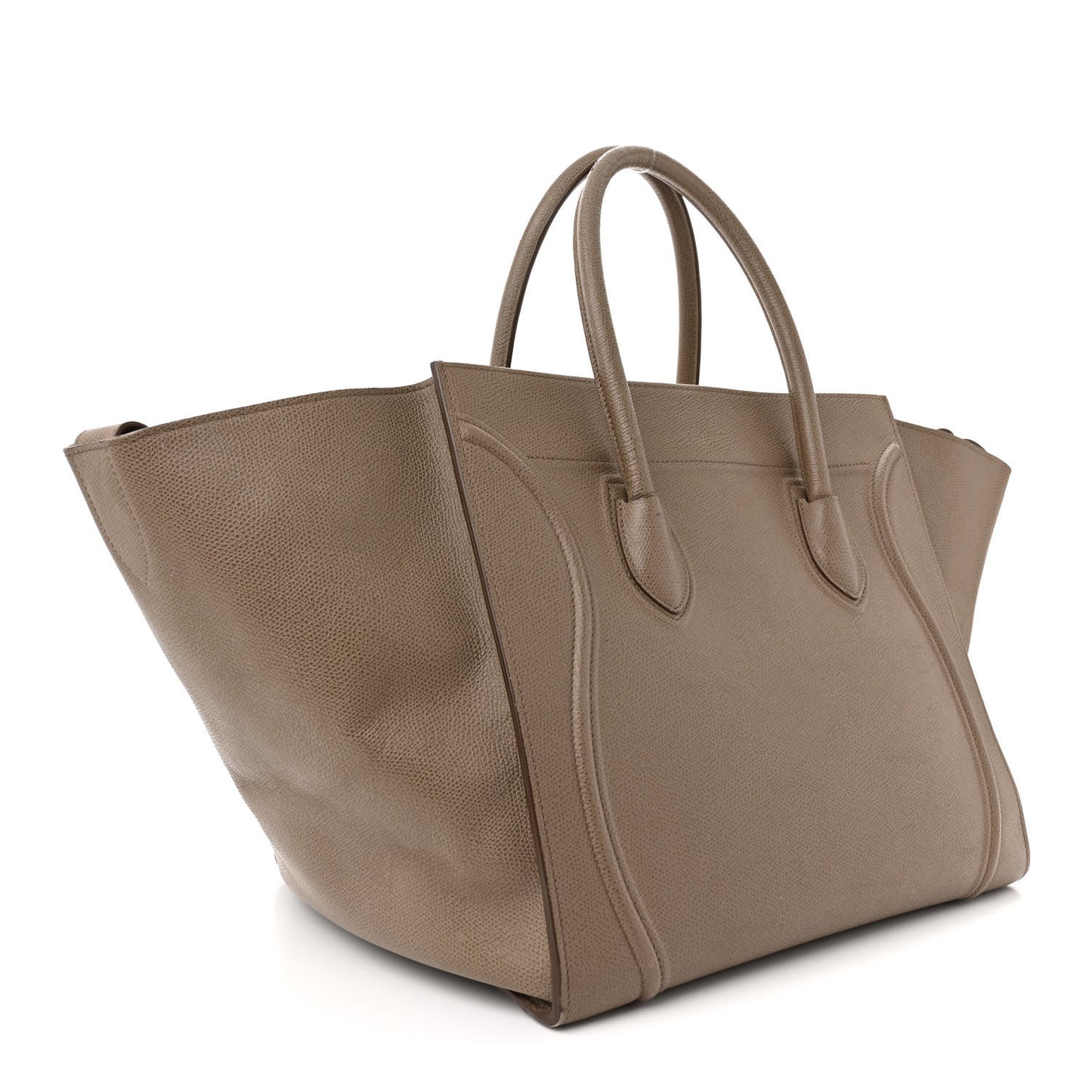 Grained Calfskin Medium Phantom Luggage Taupe