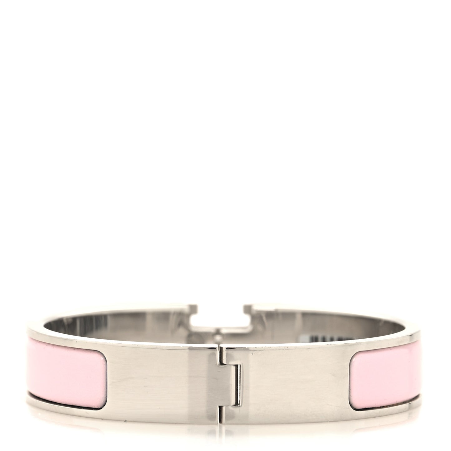 Enamel Narrow Clic Clac H Bracelet PM Rose Dragee