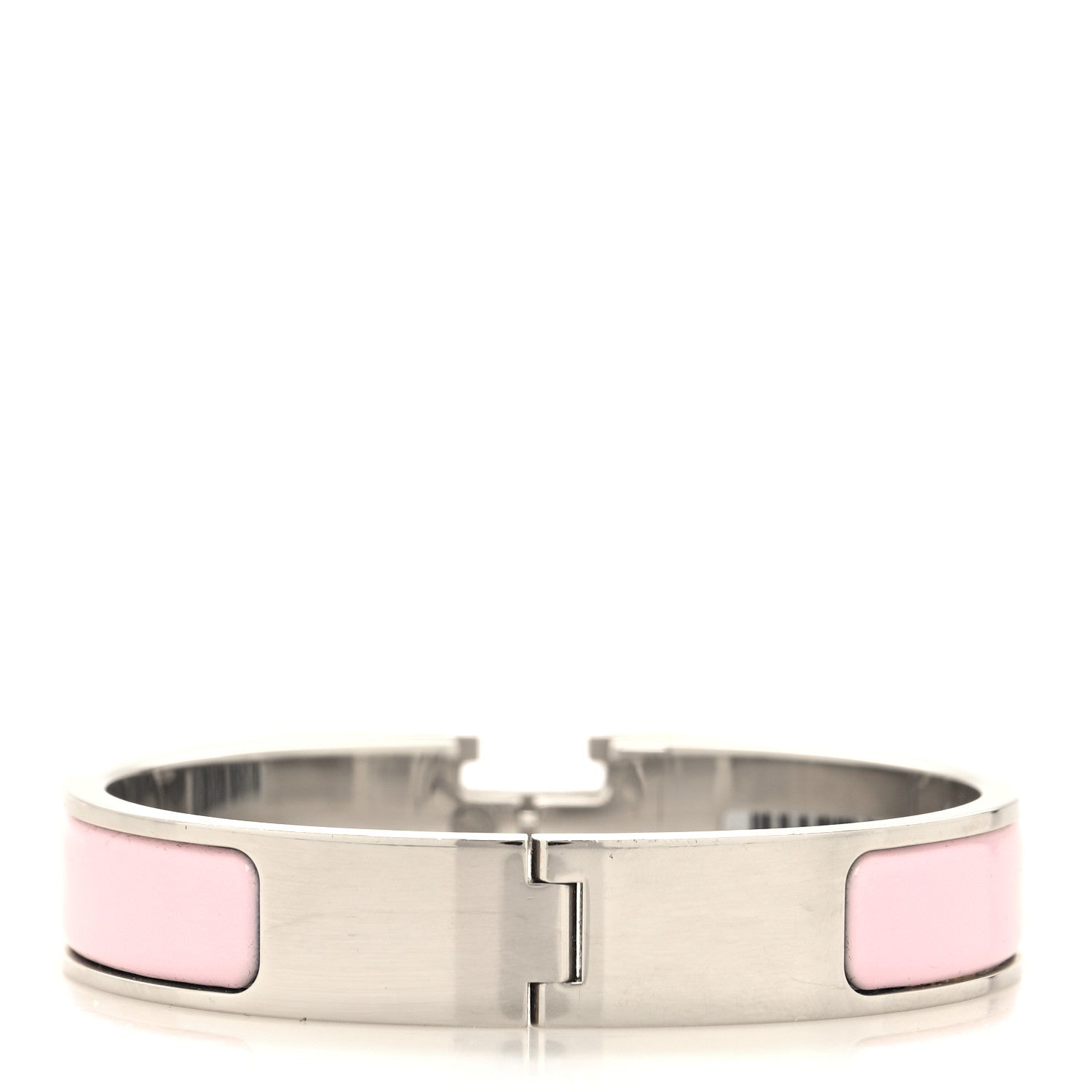 Hermes Enamel Narrow Clic Clac H Bracelet PM Rose Dragee 3 of 5