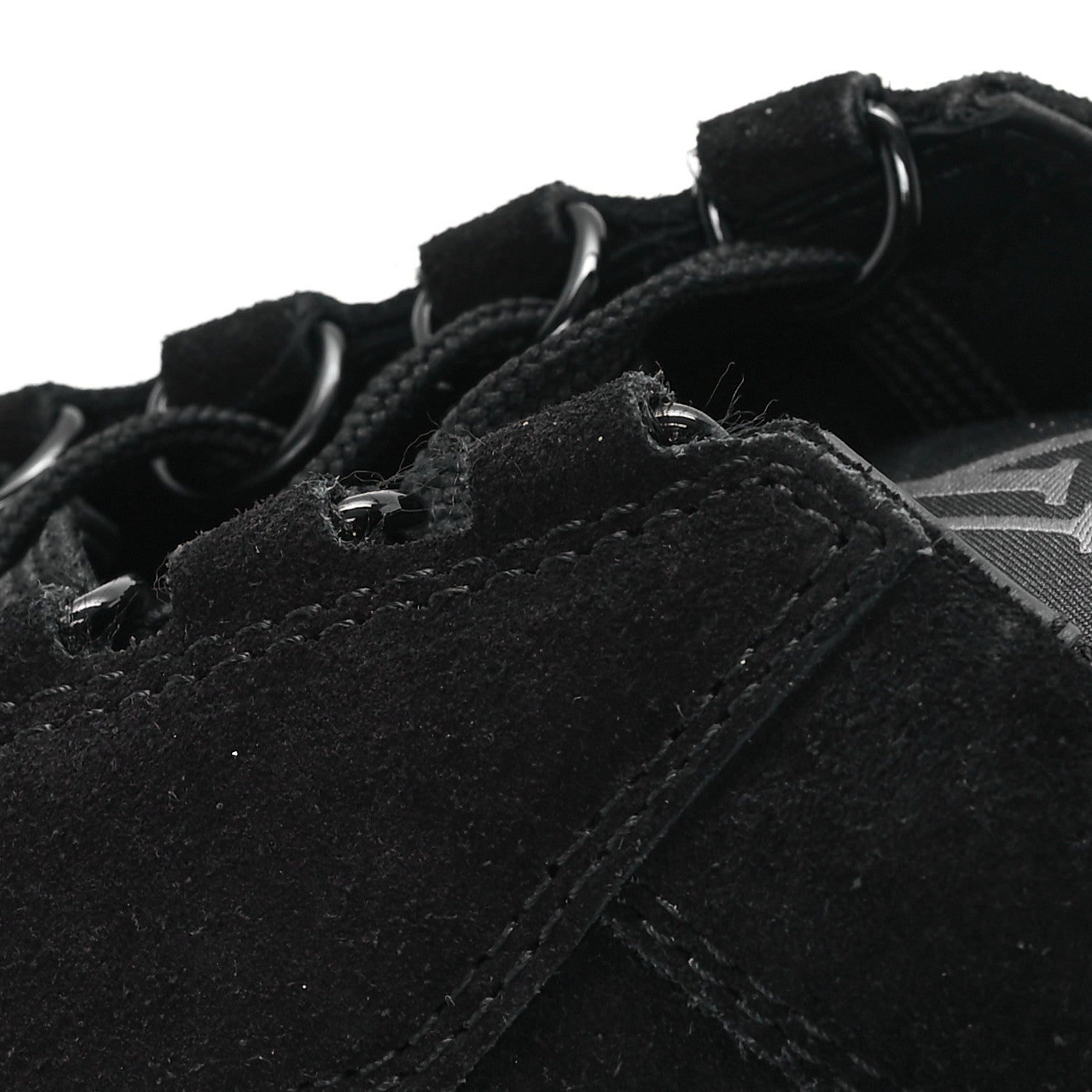 Louis Vuitton Suede Mens LV Trainer Sneakers 10 Black 10 of 10