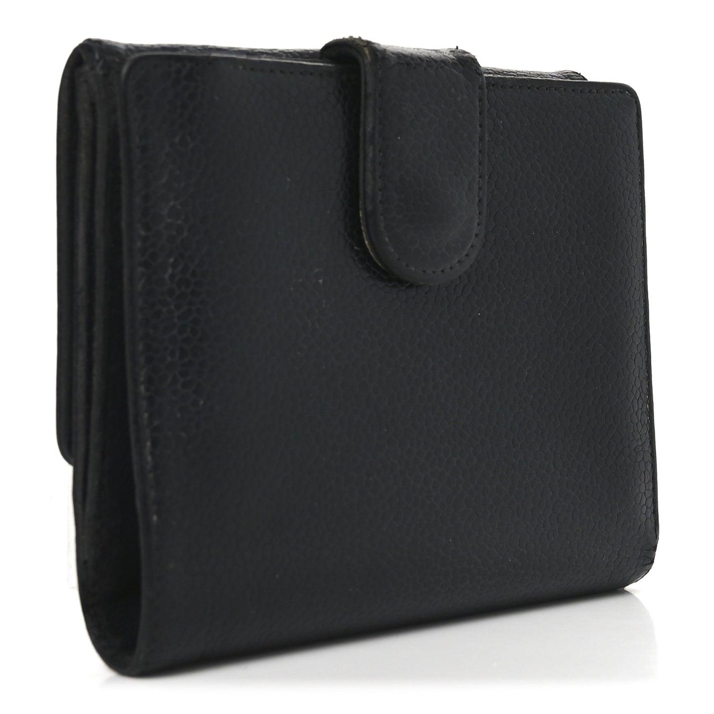 Caviar Timeless CC Compact French Wallet Black