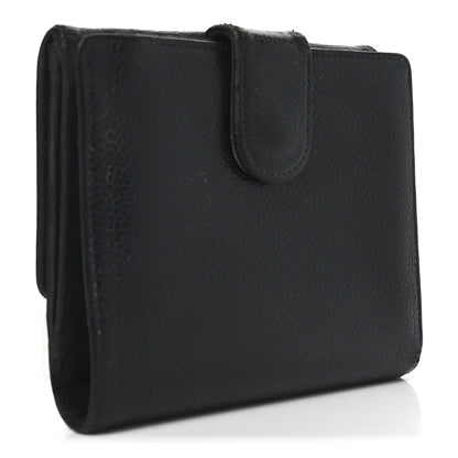 Chanel Caviar Timeless CC Compact French Wallet Black 3 of 8