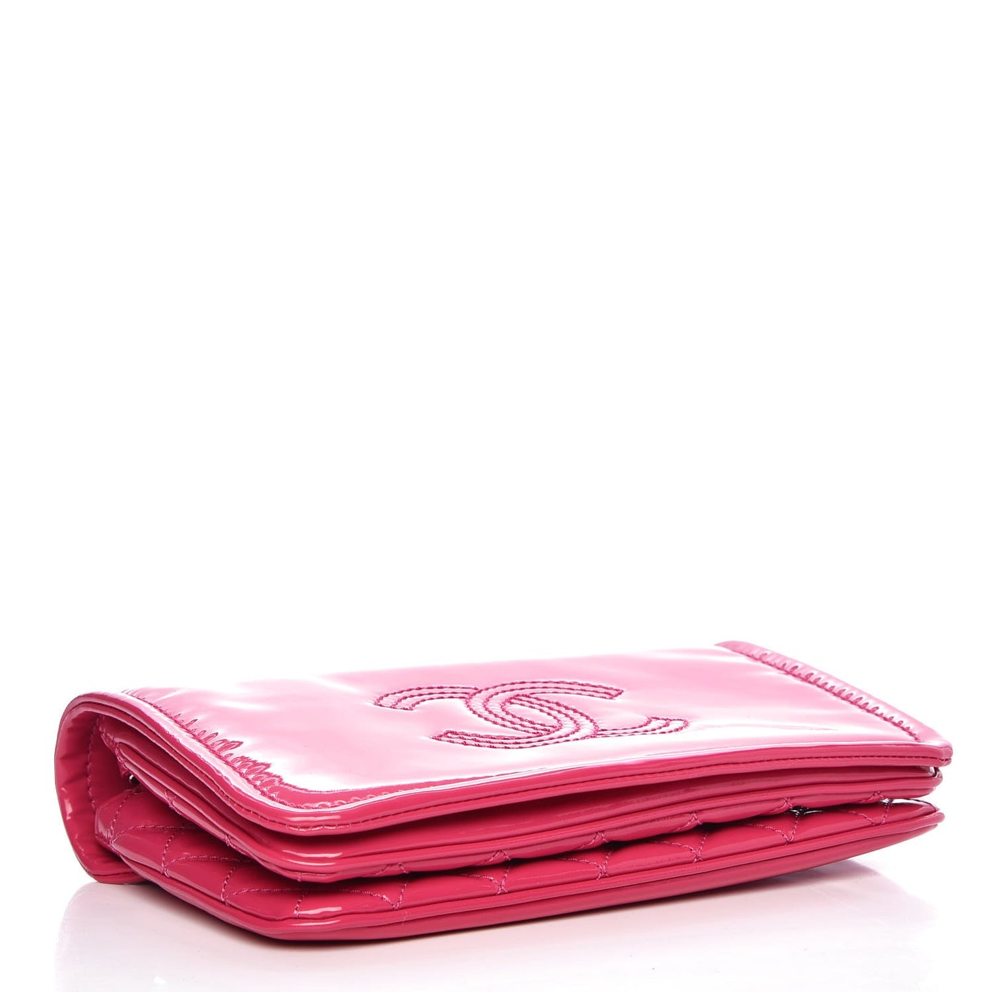 Vinyl Small Lipstick Flap Fuchsia