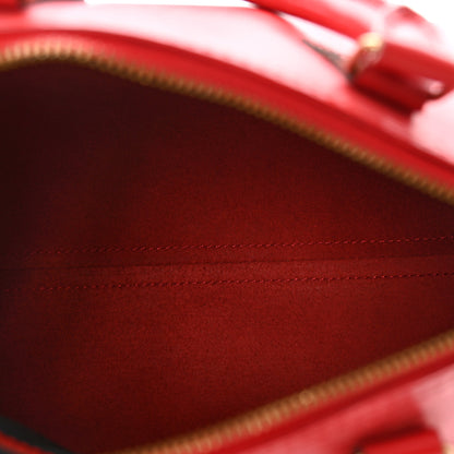 Louis Vuitton Epi Speedy 25 Castillan Red 5 of 15