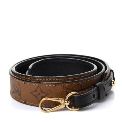 Louis Vuitton Reverse Monogram Bandouliere Shoulder Strap XL Black 1 of 4