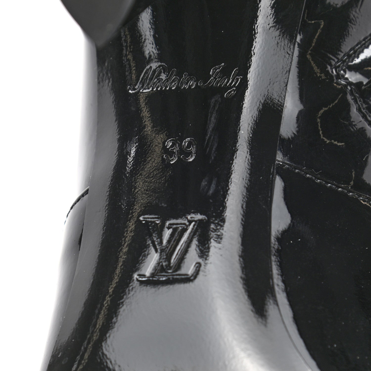 Louis Vuitton Patent Silhouette Ankle Boots 39 Black 6 of 8