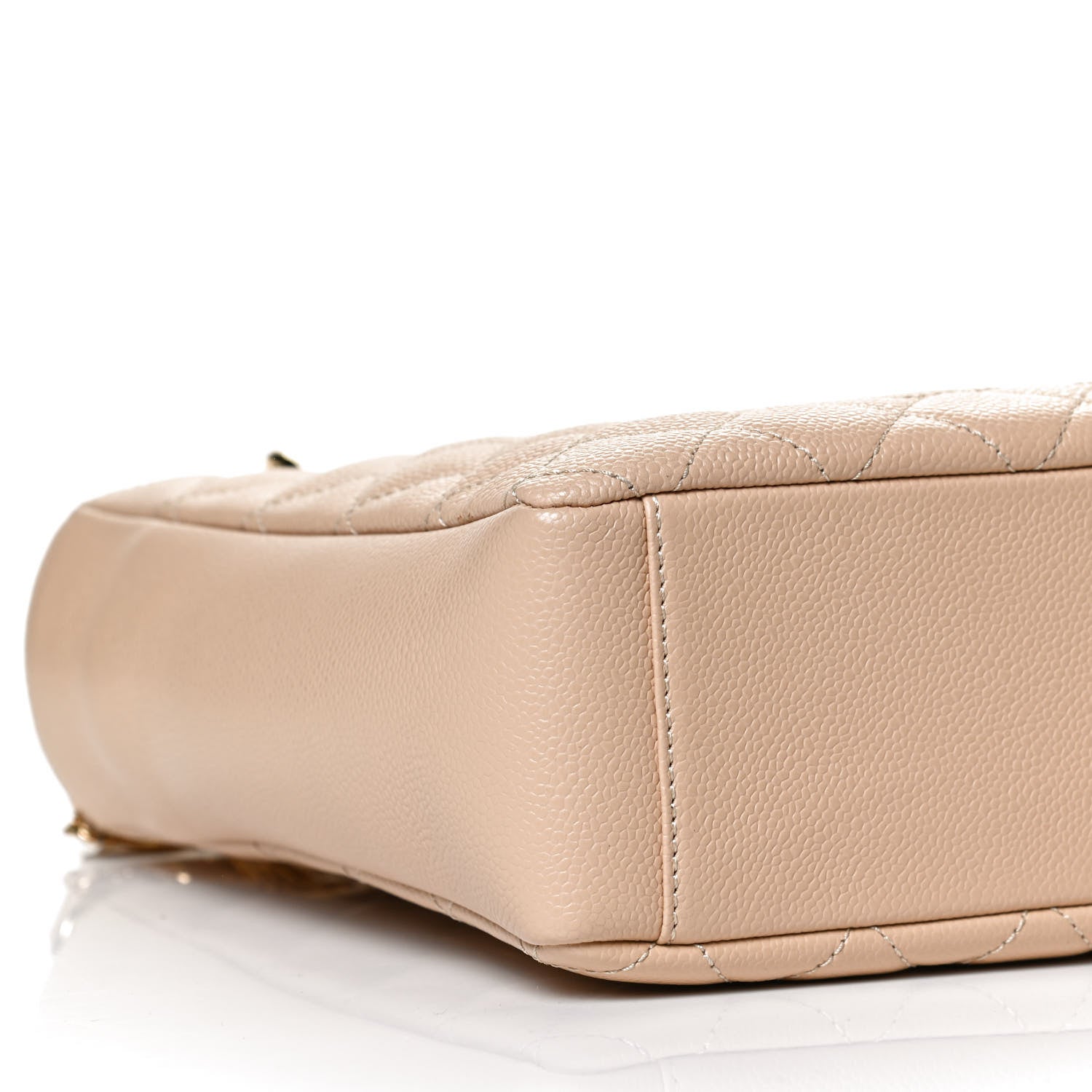 Chanel Caviar Quilted Petit Shopping Tote PST Beige 9 of 10