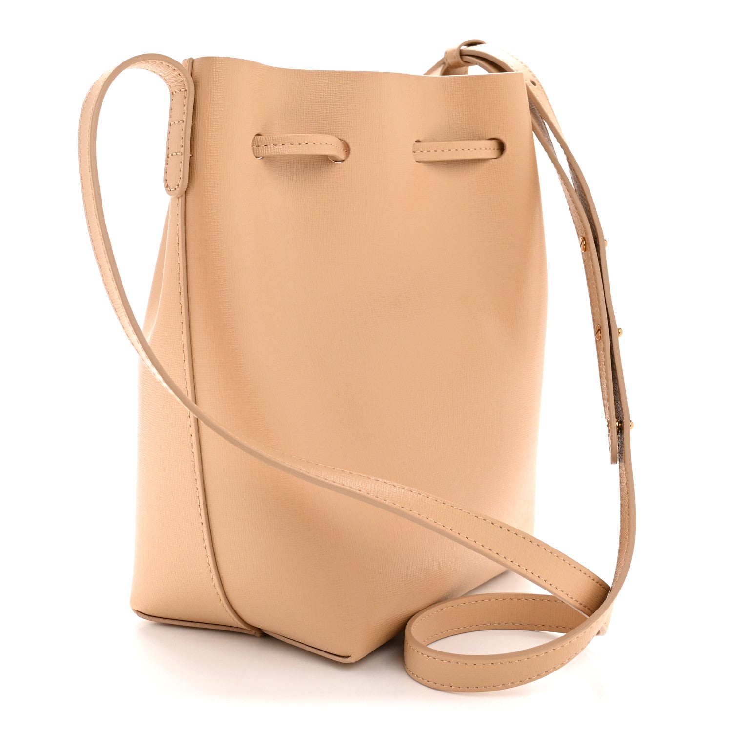 Mansur Gavriel Calfskin Mini Bucket Bag Sand 3 of 10
