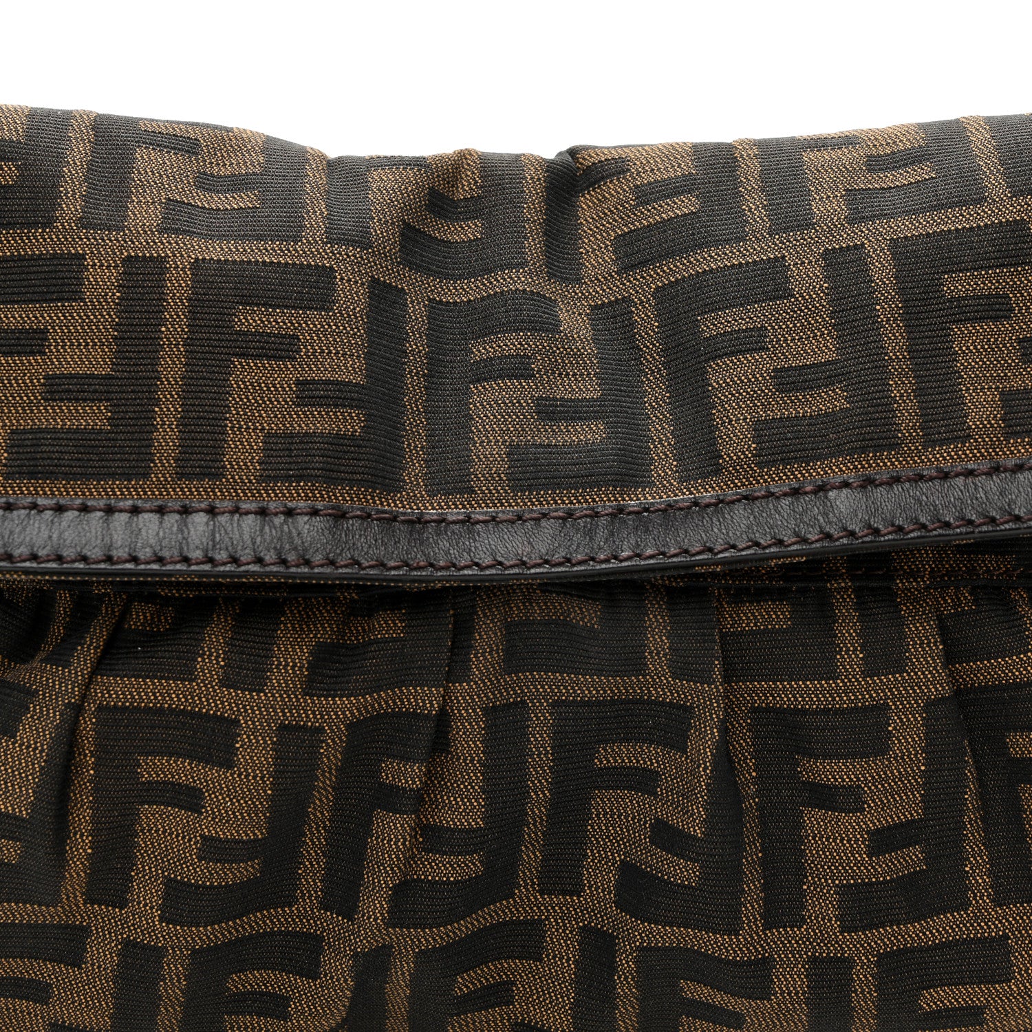 Fendi Zucca Small Chef Shoulder Bag Tobacco 7 of 11