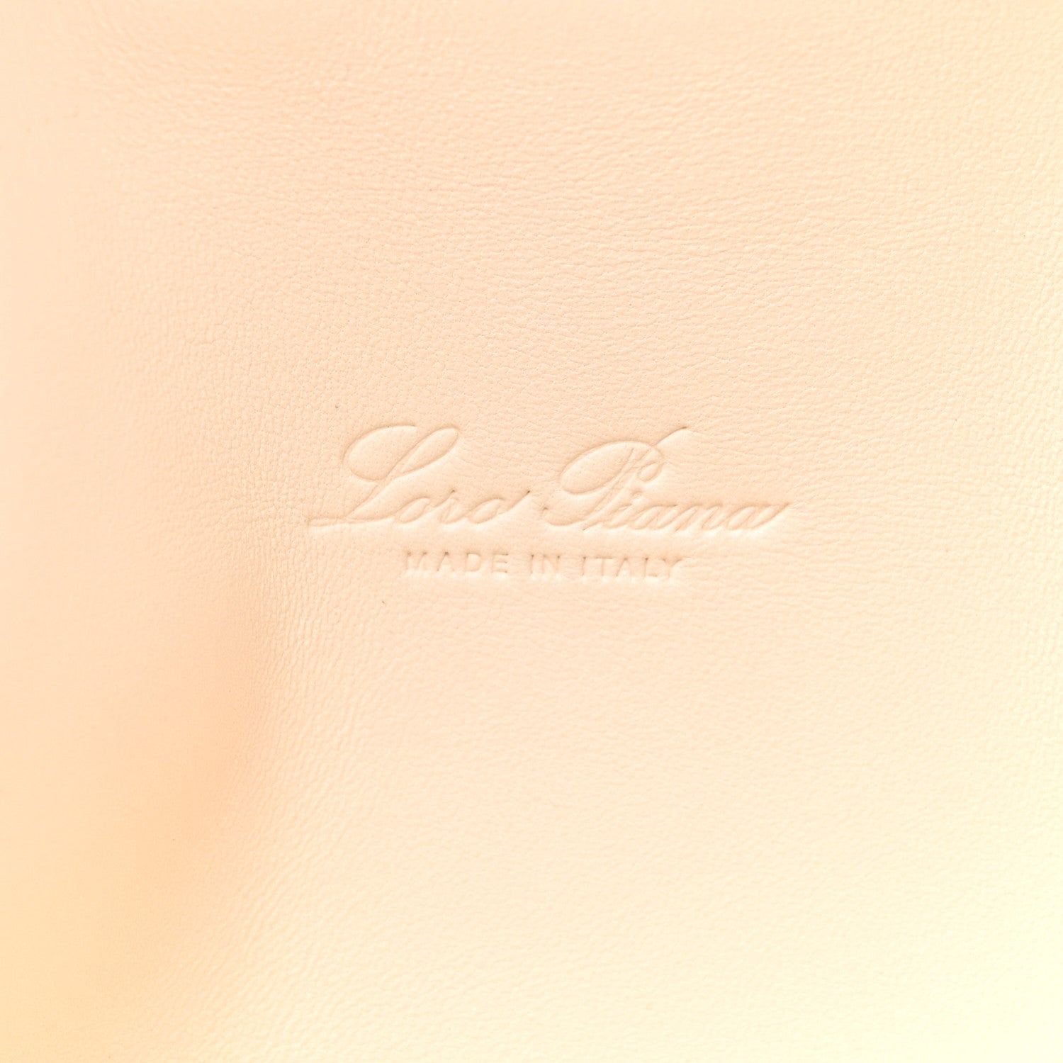 Loro Piana Grained Calfskin L19 Extra Pocket Pouch Whisper White 5 of 8