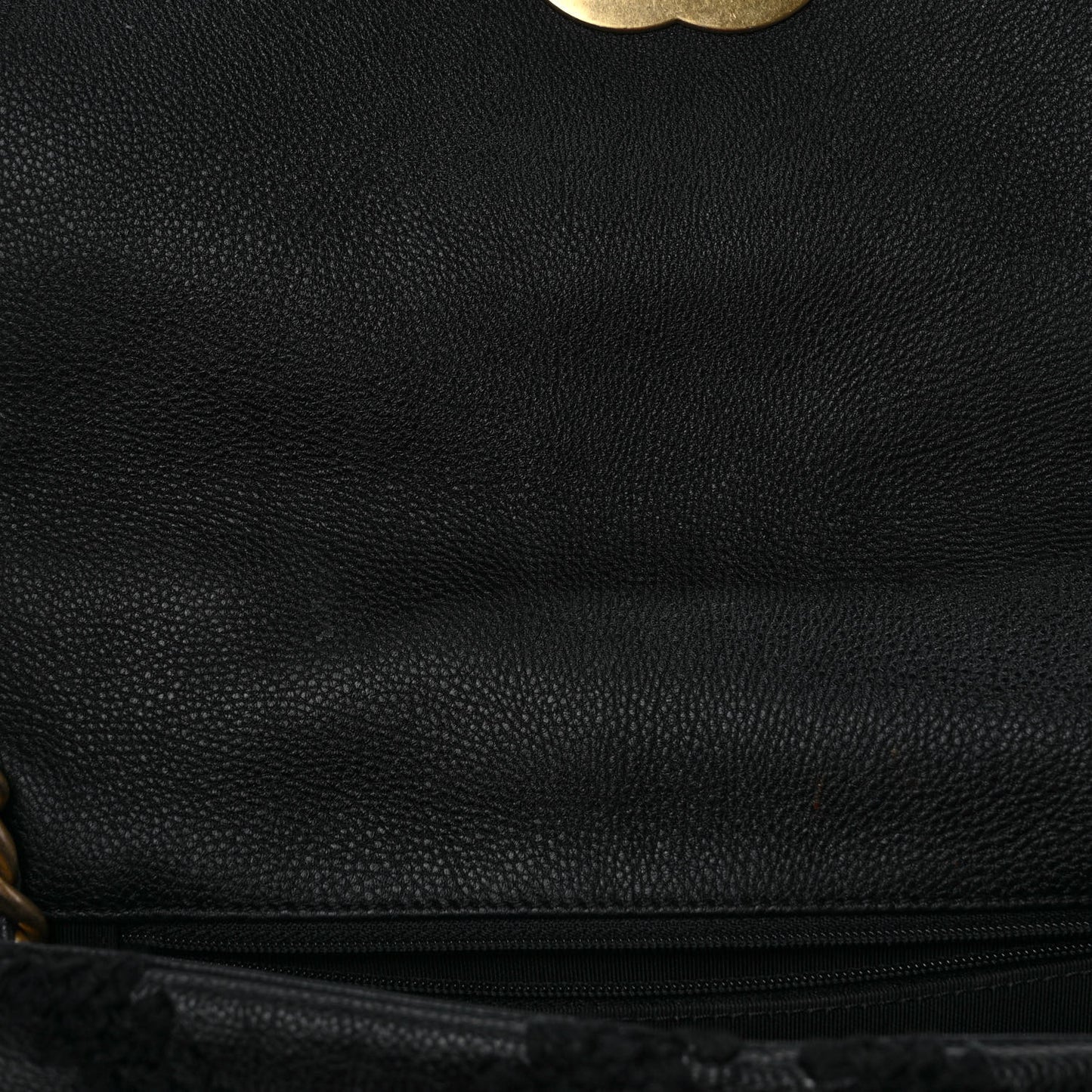 Calfskin Crochet Medium Chanel 19 Flap Black