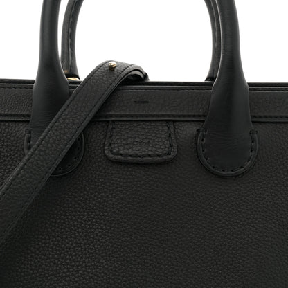 Chloe Grained Calfskin Small Edith Top Handle Bag Black 8 of 12