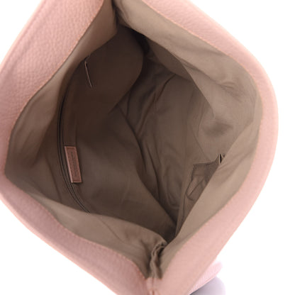 Burberry Grainy Calfskin House Check Horn Toggle Clutch Pink 5 of 9