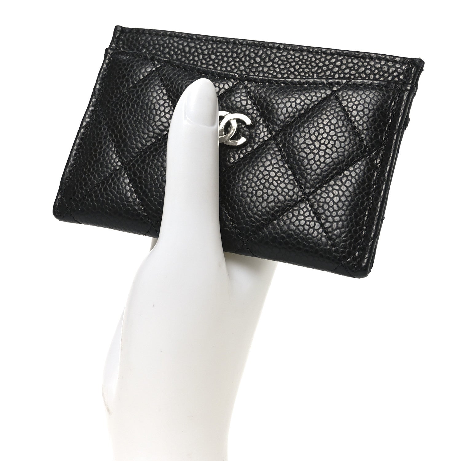 Chanel Caviar Quilted Card Holder Black 2 of 9