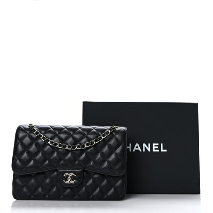 Chanel Caviar Quilted Jumbo Double Flap Black 10 of 10