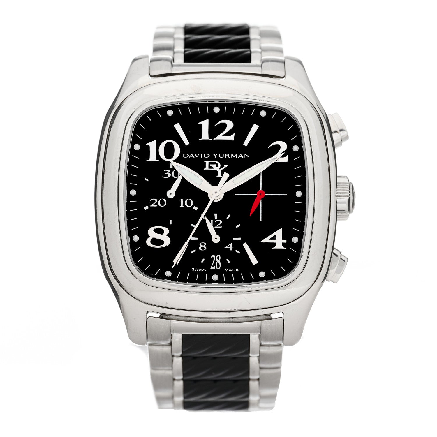 David Yurman PVD Stainless Steel 41mm Thoroughbred Belmont Chronograph Automatic Watch Black 1 of 4