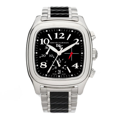 David Yurman PVD Stainless Steel 41mm Thoroughbred Belmont Chronograph Automatic Watch Black 1 of 4