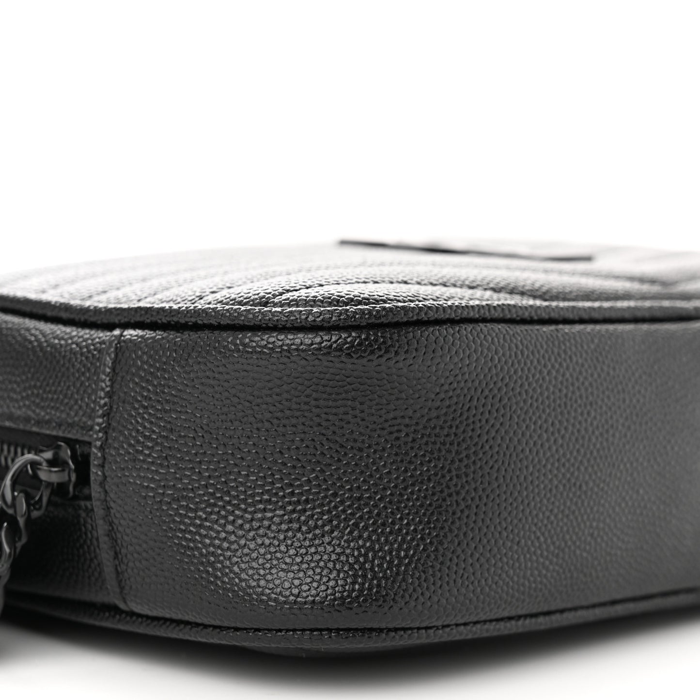 Grain De Poudre Matelasse Monochrome Monogram Mini Lou Camera Bag Black
