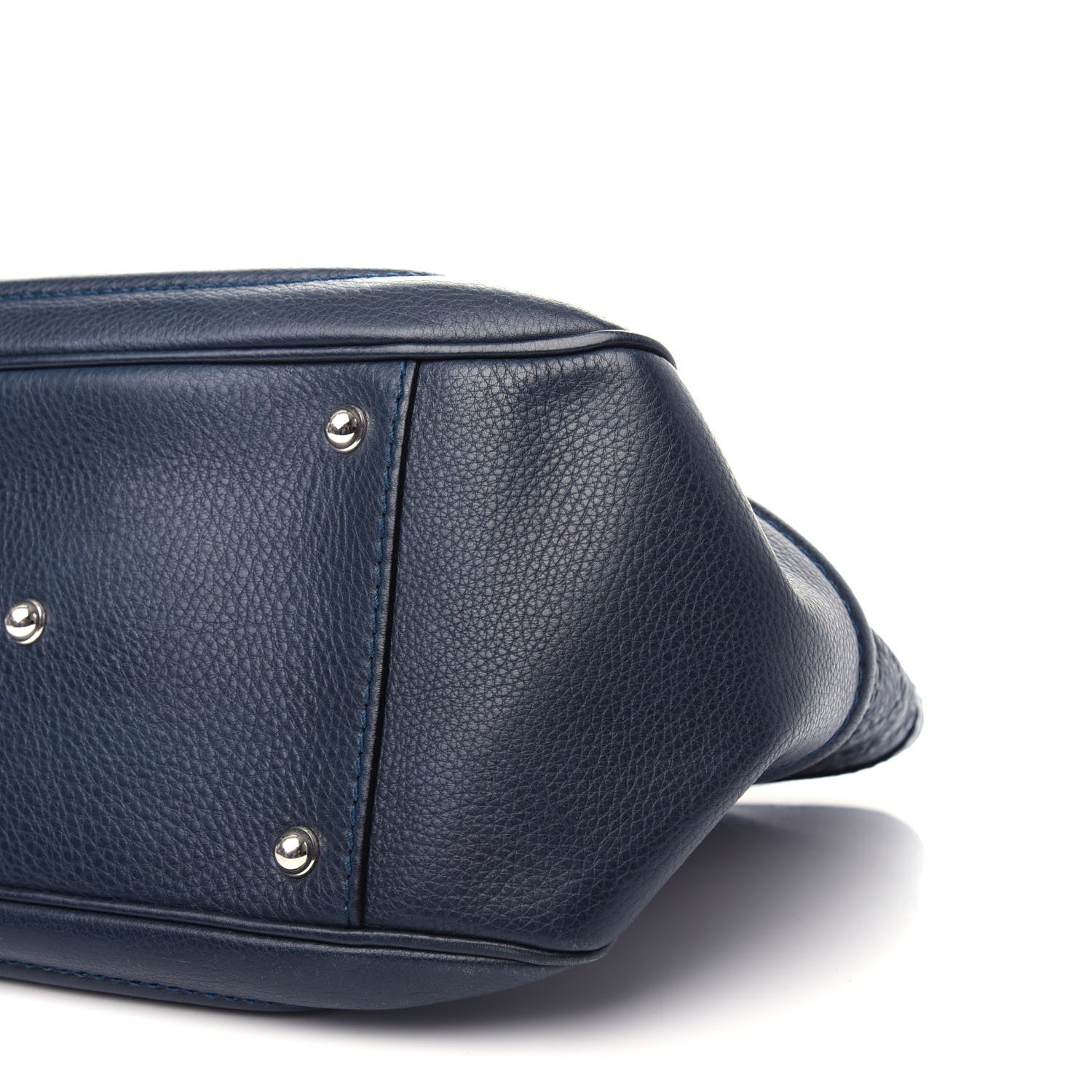 Gucci Guccissima Small New Bamboo Tassel Tote Dark Blue 9 of 11