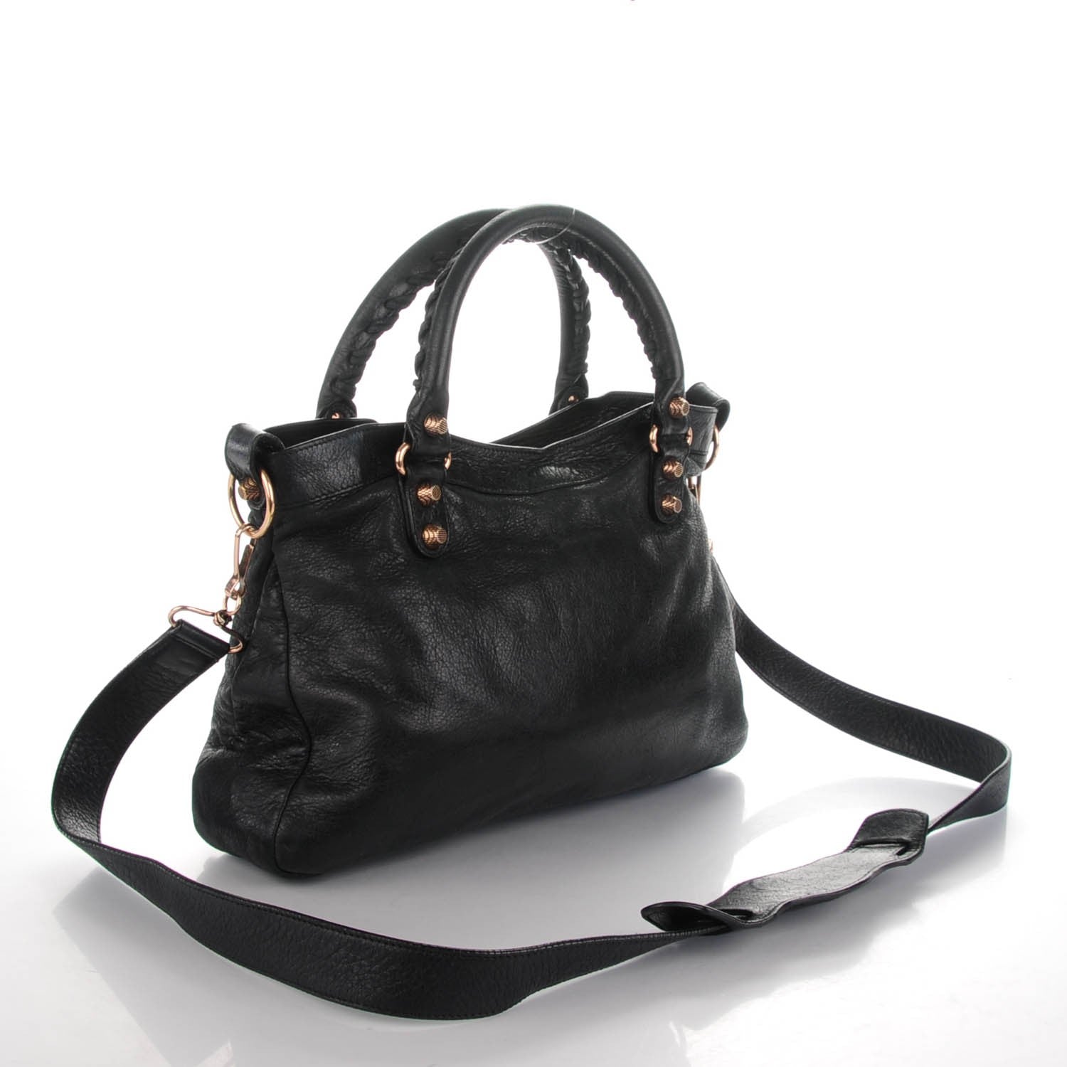 Balenciaga Agneau Giant 12 Rose Gold Hardware Town Black 3 of 6