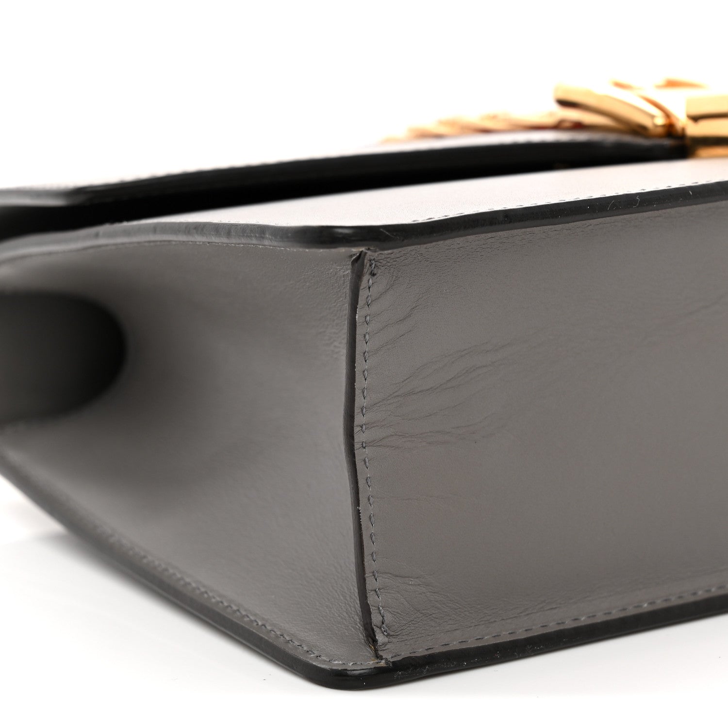 Gucci Calfskin Small Sylvie Shoulder Bag Deep Grey 9 of 14
