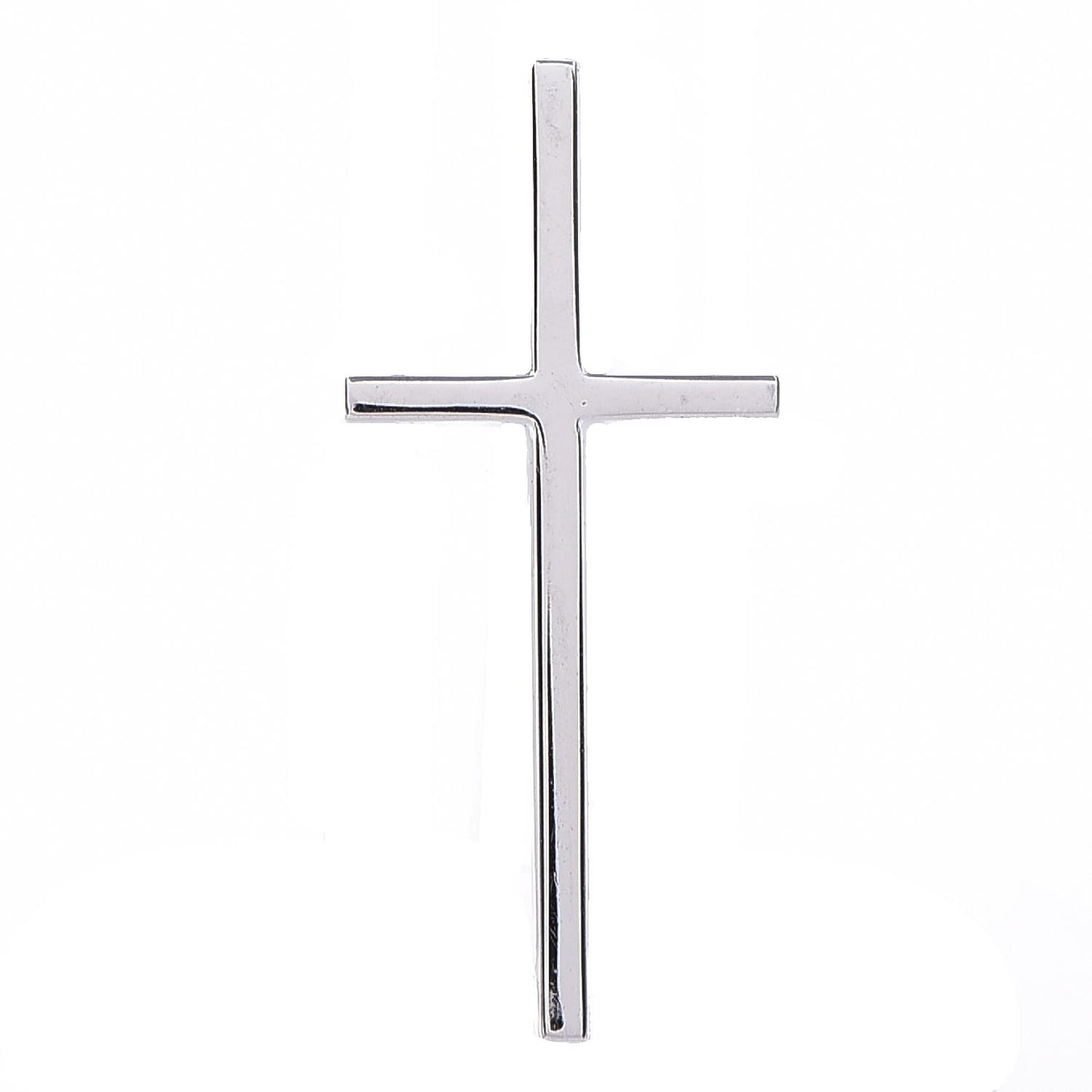 18K White Gold Metro Cross Pendant