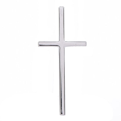 Tiffany 18K White Gold Metro Cross Pendant 1 of 6