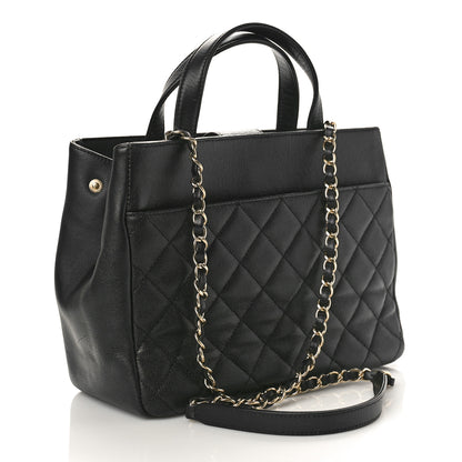 Chanel Caviar Quilted Small Business Affinity Shopping Bag Black 3 of 10