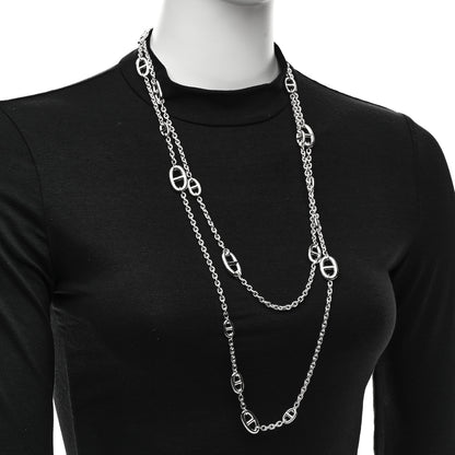 Hermes Sterling Silver Farandole Necklace 160 2 of 6