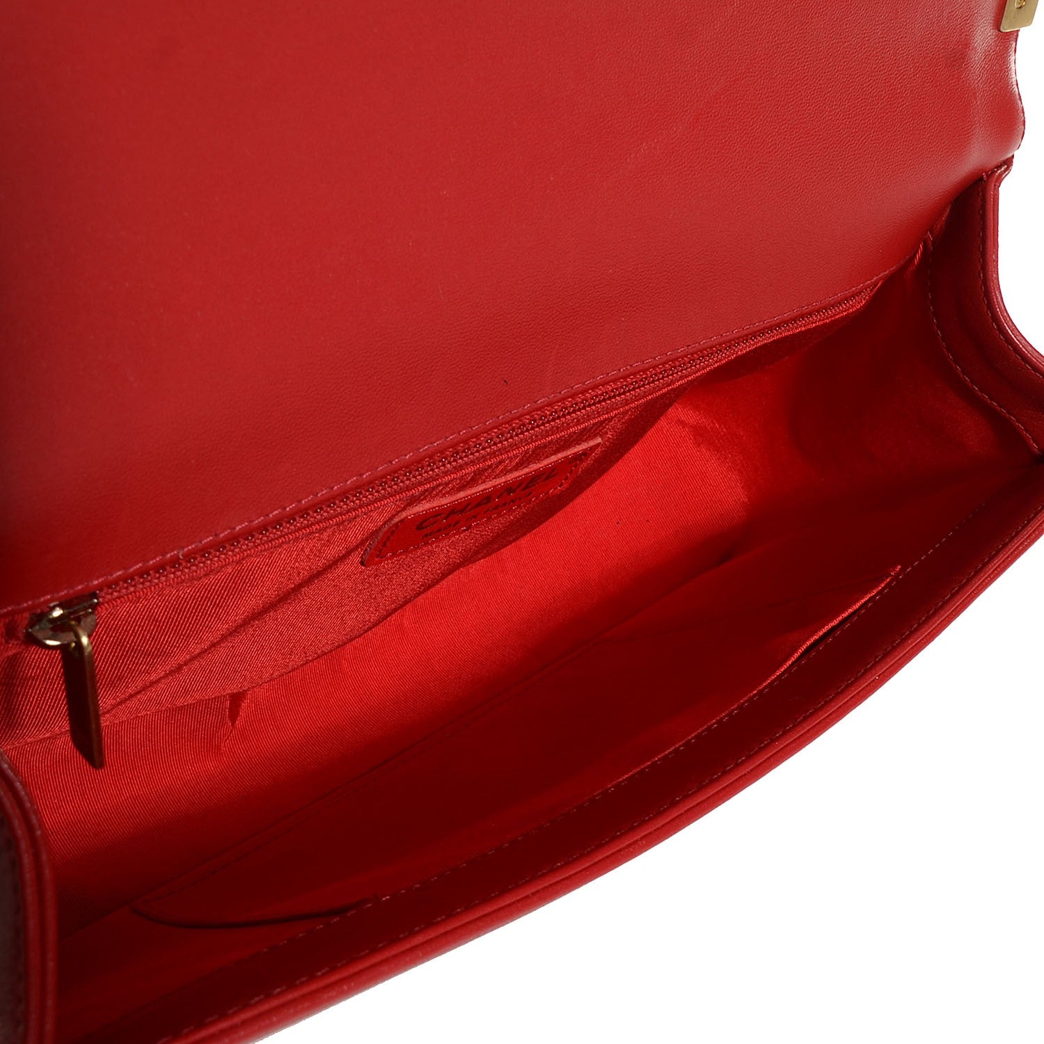 Chanel Lambskin Quilted New Medium Boy Flap Red 5 of 8