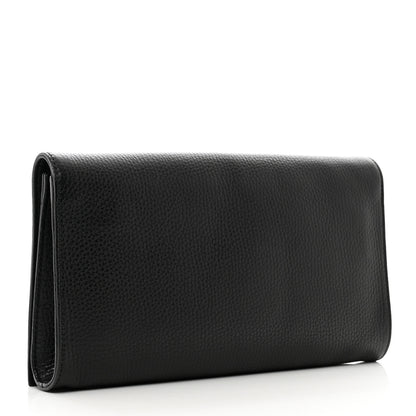 Gucci Pebbled Calfskin Medium Soho Clutch Black 3 of 7