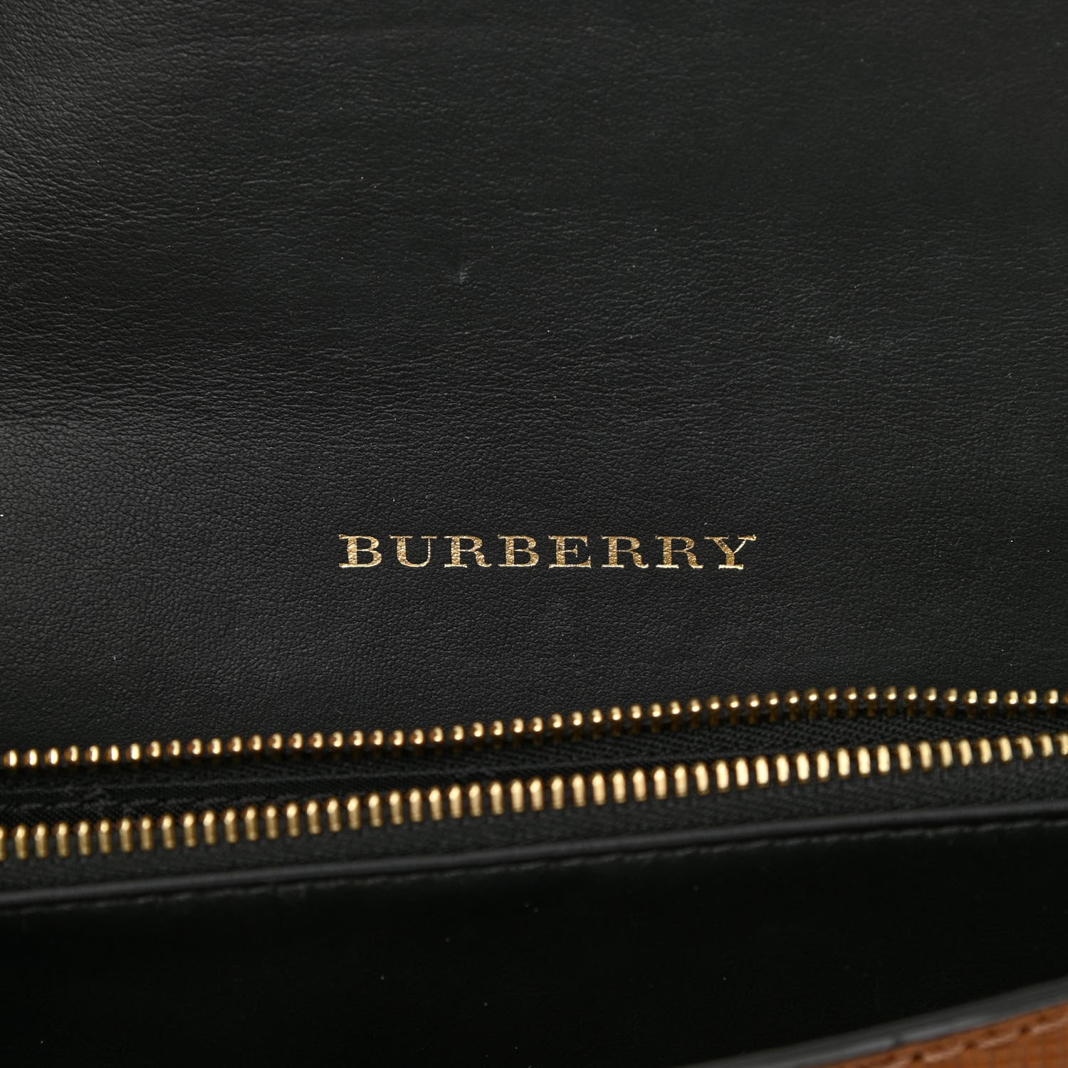 Burberry Grainy Calfskin Bridle Small Madison Buckle Bag Tan Black 5 of 8
