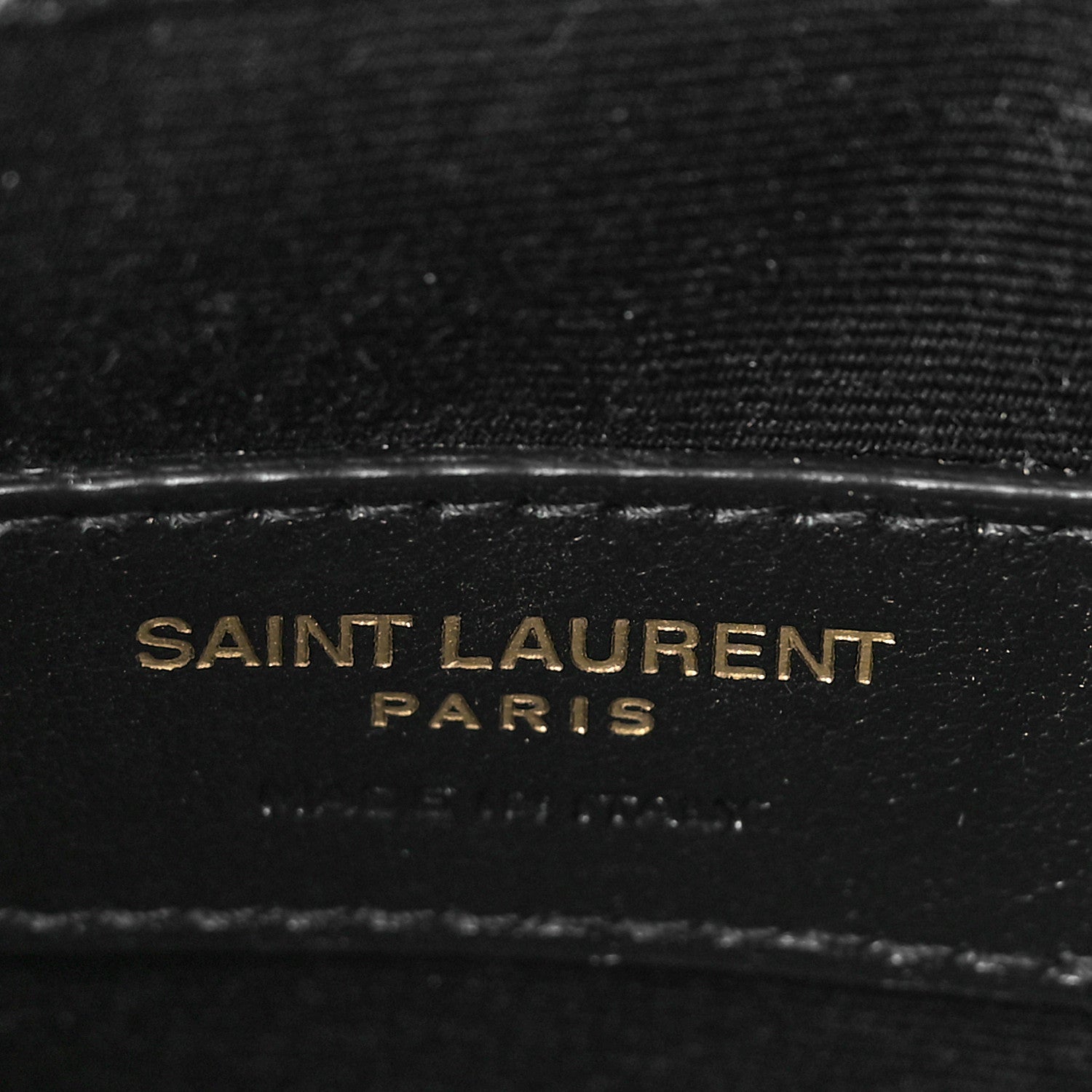 Saint Laurent Smooth Shiny Calfskin Monogram Uptown Pouch Black 7 of 9