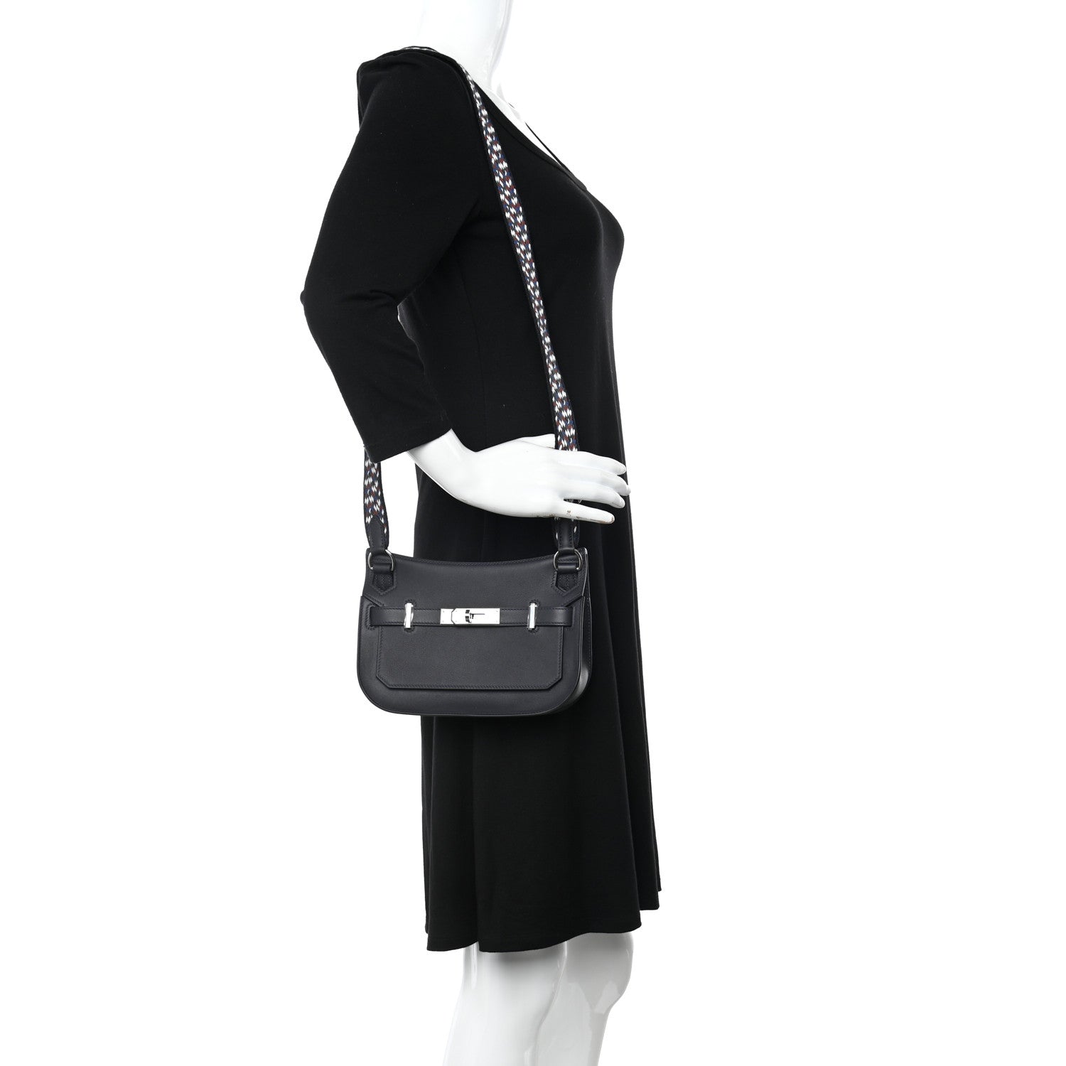 Hermes Swift Zigzag Mini Jypsiere Caban White Deep Blue 2 of 11