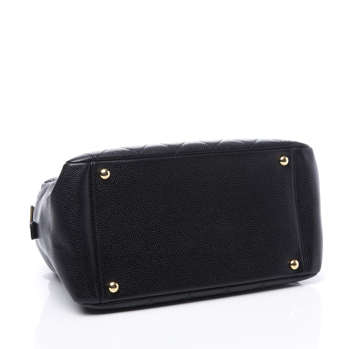 Caviar Quilted Petit Timeless Tote PTT Black